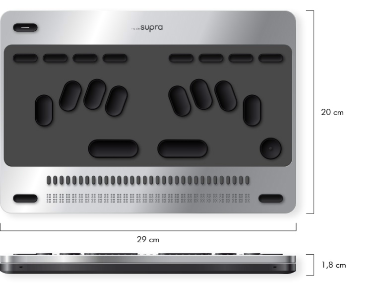 insideSUPRA , bloc-notes ordinateur braille 32 caractères